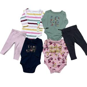 Baby Girl Winter Clothes Bundle | 0-3M | Garanimals and more